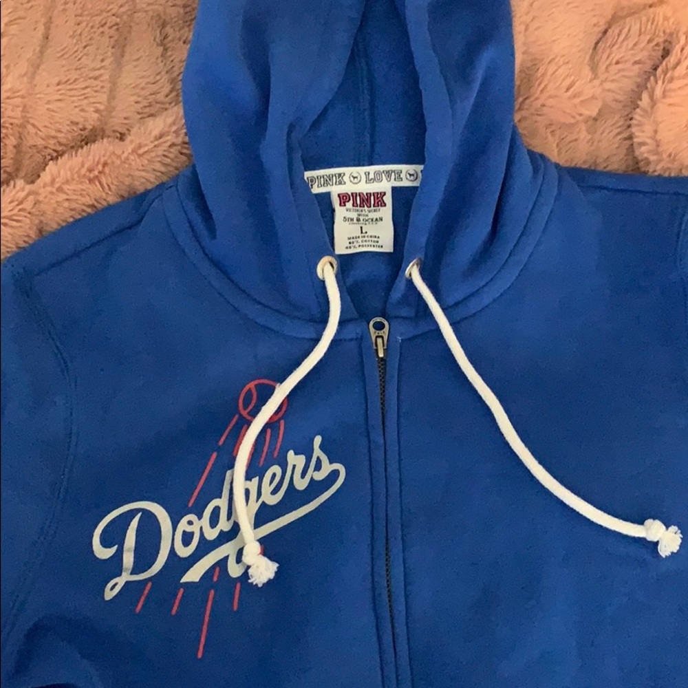Dodgers Victoria secret hooded zip up sweatshirt